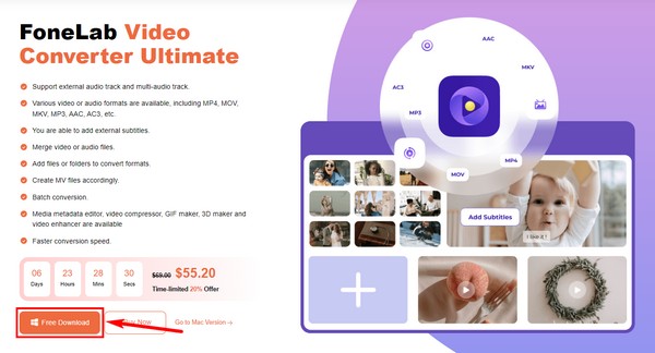 Search for the Free Download button