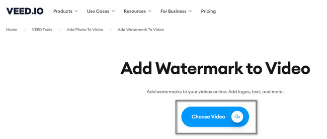 click the Choose Video button