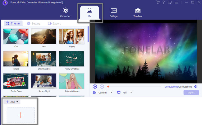 clicking the Add or Plus button