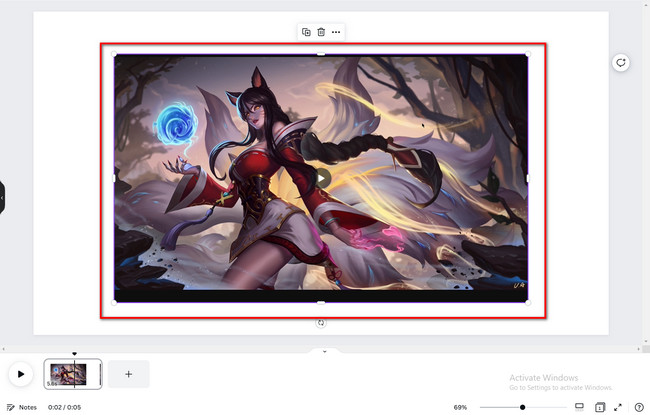 click the Share button