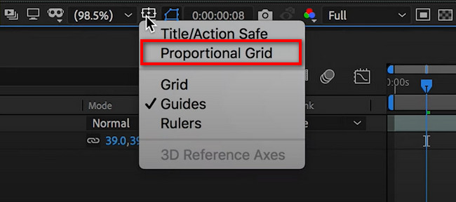 locate the Crop button
