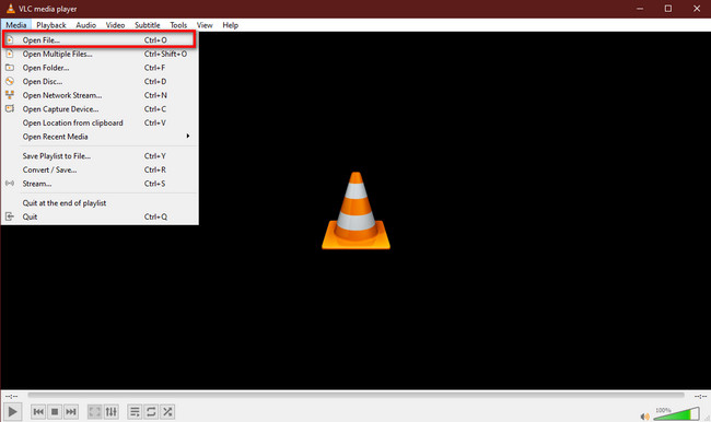 Inicie o VLC Media Player