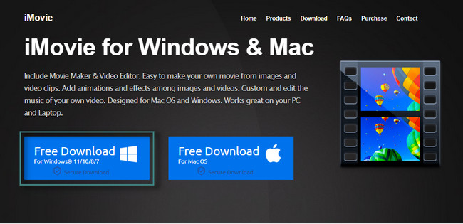 clicking the Free Download button