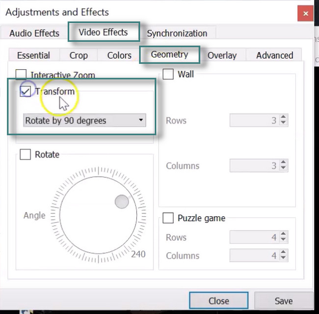 choose Video Effects
