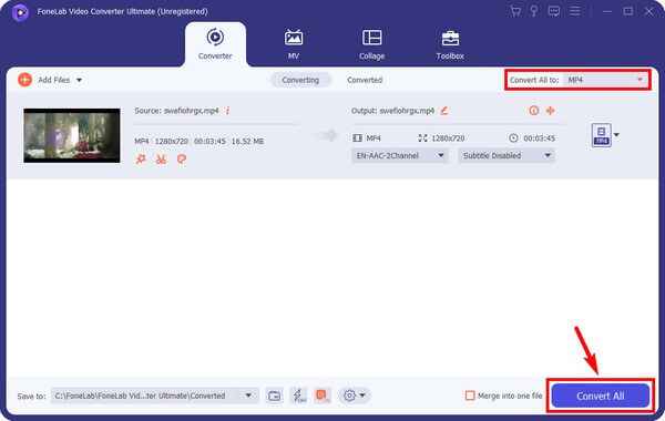 click the Convert All tab