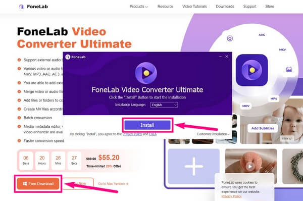 Töltse le a FoneLab Video Converter Ultimate programot