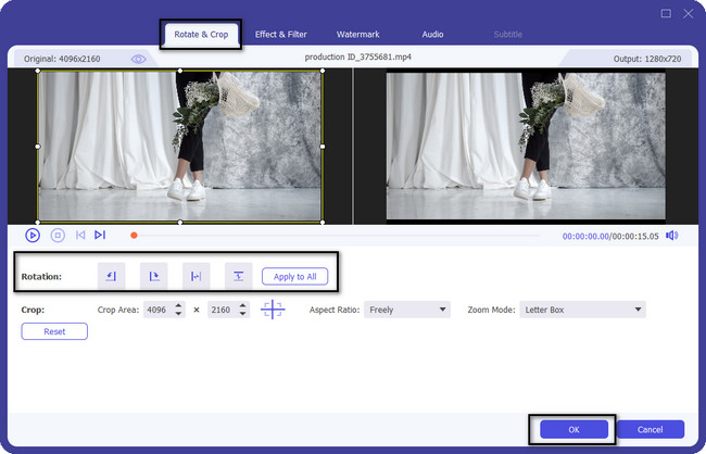 see the progress on the video preview