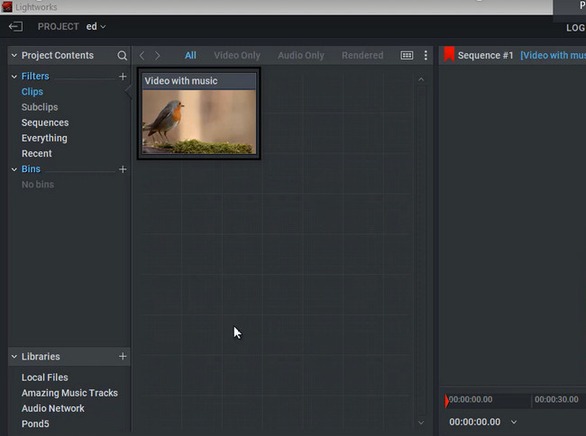 Upload the video on the software