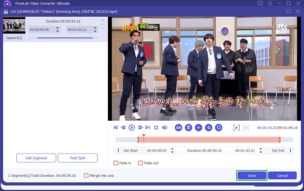 click the Save button