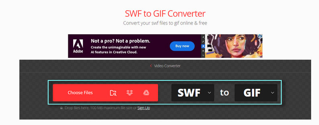 SWF から GIF を選択