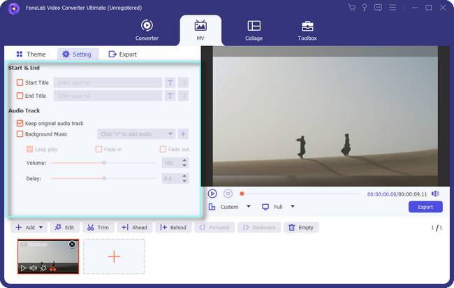 adjust the setting of your video