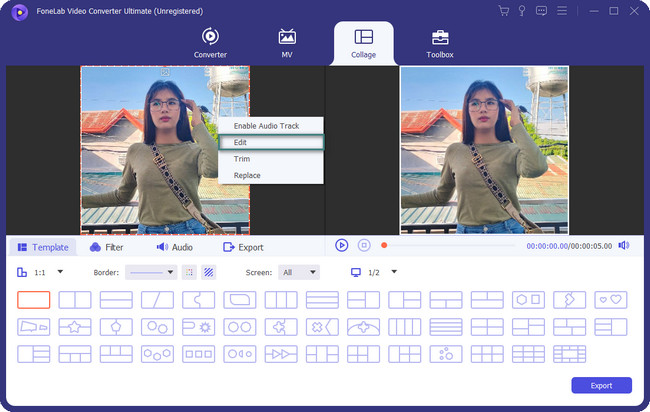 click edit button