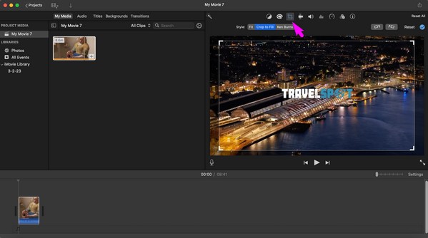 vidéo de recadrage imovie