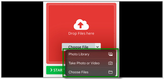 Tap the Choose File button