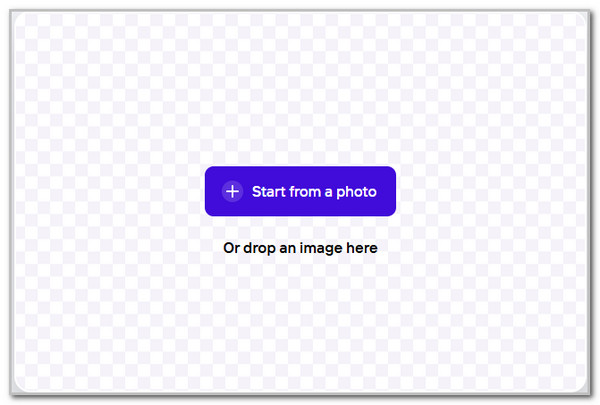 Choose Start From A Photo Button