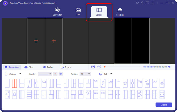 access collage feature