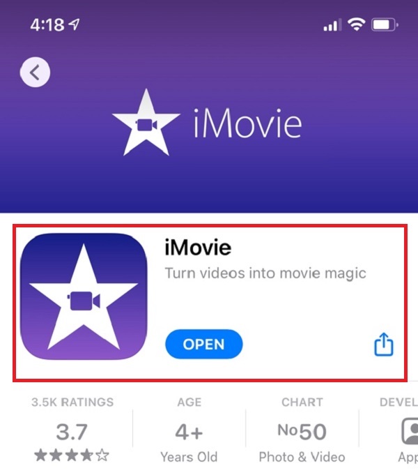 imovie download on iphone ipad
