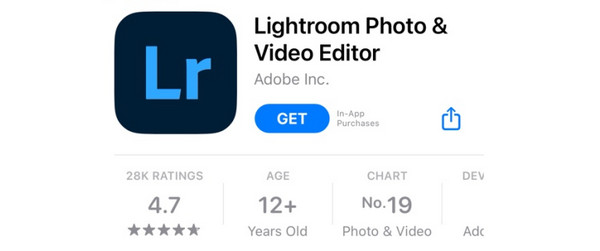 Lightroom-Bildbearbeitungsprogramm