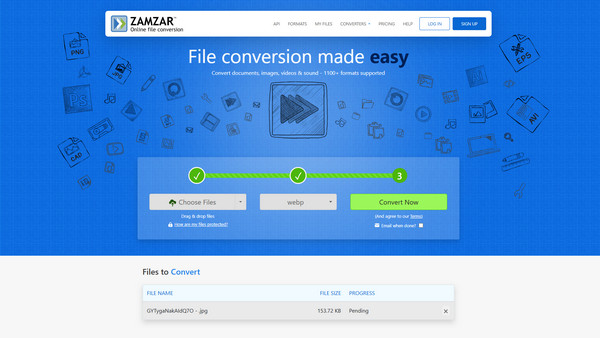 Zamzar Image Converter