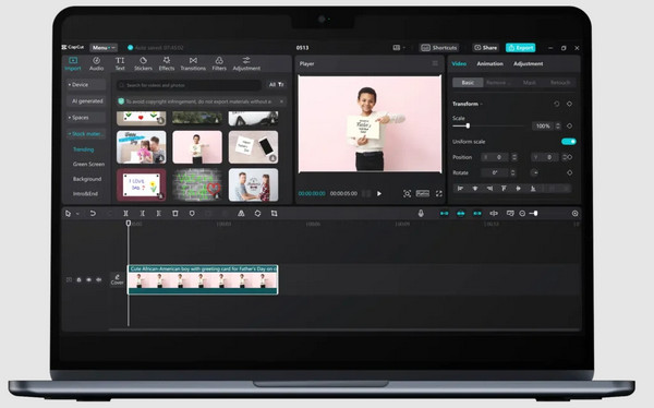 Capcut Interface