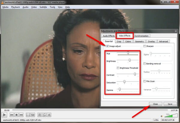 tick the Image adjust checkbox
