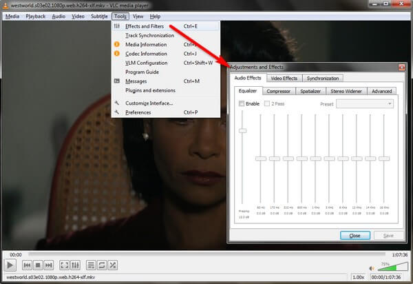 Click the Tools tab