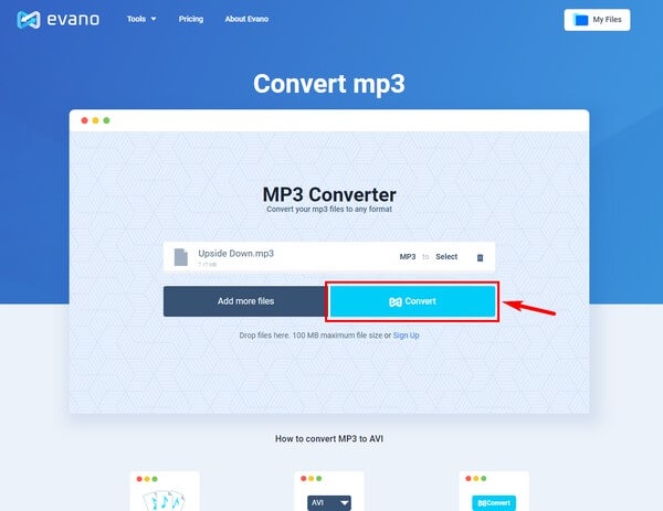 hit the Convert tab