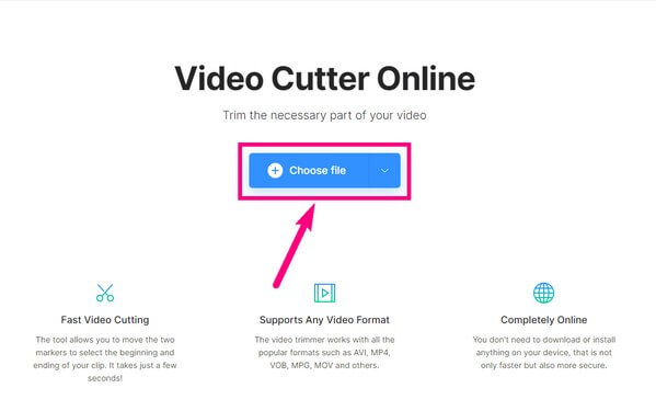 látogassa meg a Clideo Video Cutter hivatalos oldalát
