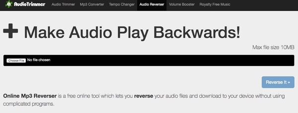 online mp3 reverser