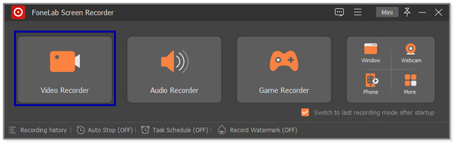 Choose the Video Recorder icon