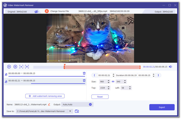 Click Export Button