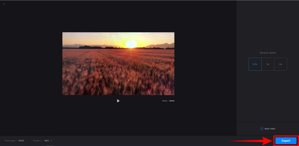 finally Export the video