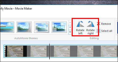 rotate MOV via windows media player
