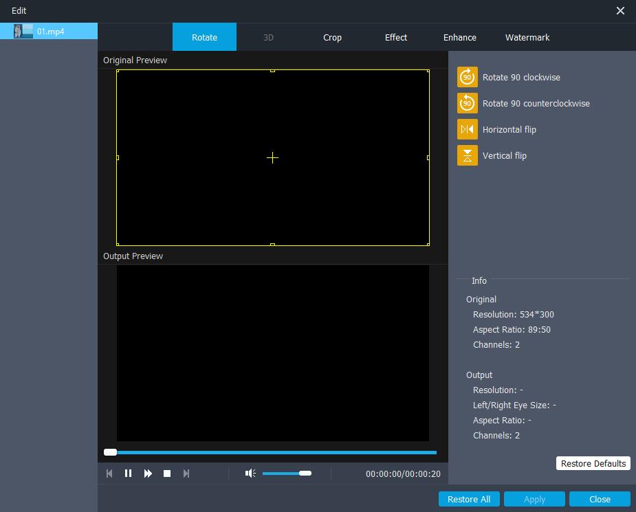 rotate video in lightworks video editor