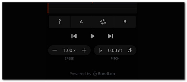tap increase button
