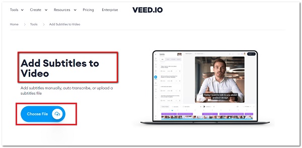 veed io добавить субтитры