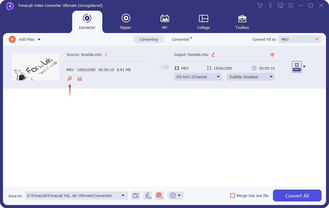 ennter editing interface