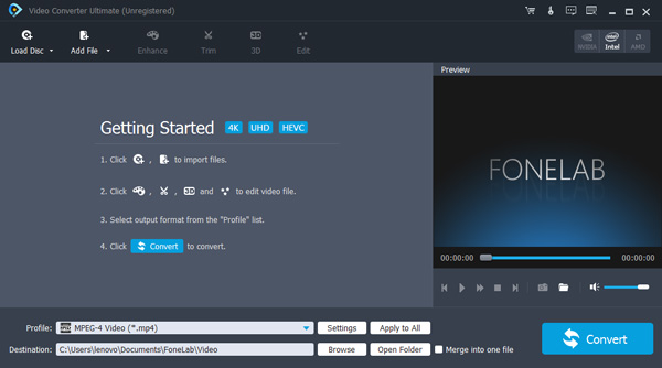 video converter interface