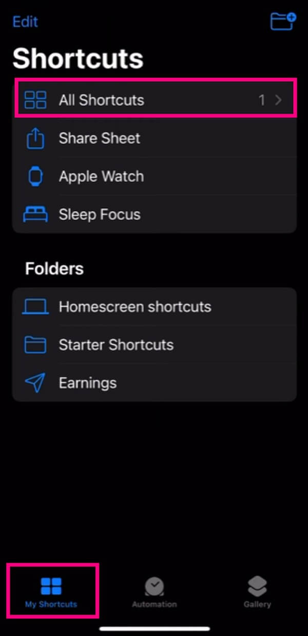 tap the Make GIF option