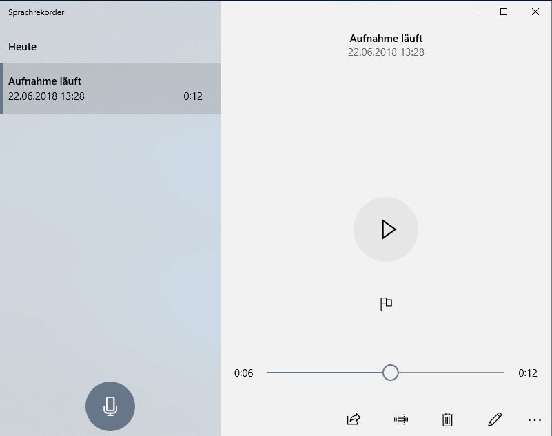 Windows 10 röstinspelare