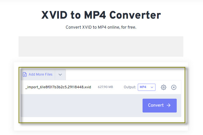 click the Convert button