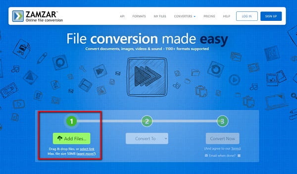 add file button