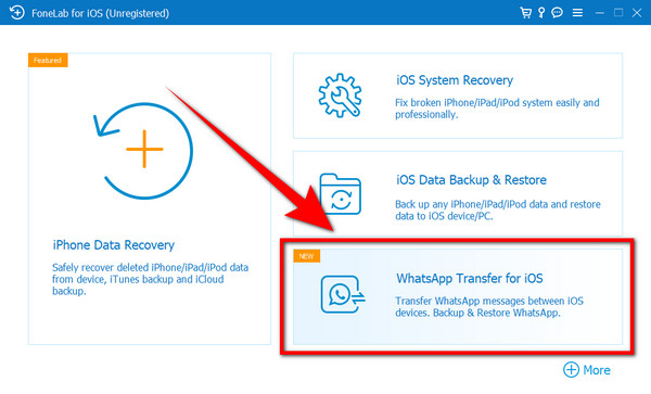 Click the WhatsApp Transfer for iOS
