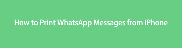 Enkel och pålitlig guide om hur man skriver ut WhatsApp-meddelanden från iPhone