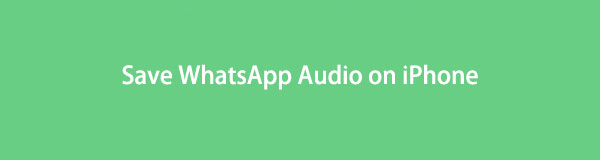 Beheers hoe u WhatsApp-audio op iPhone kunt opslaan met de eenvoudigste methoden